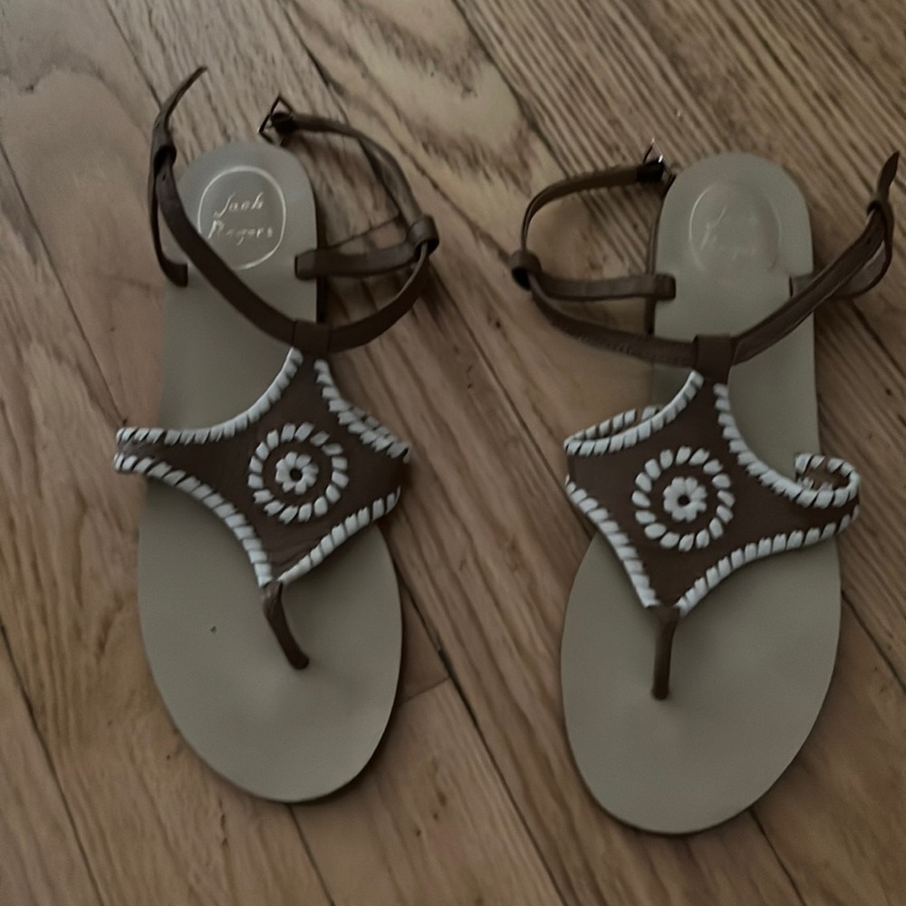Jack Rogers t-strap sandals!